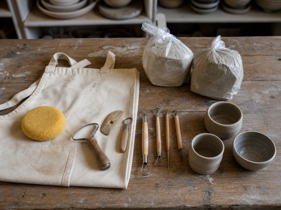 Resident Maker Shelf at Learn Pottery Studio